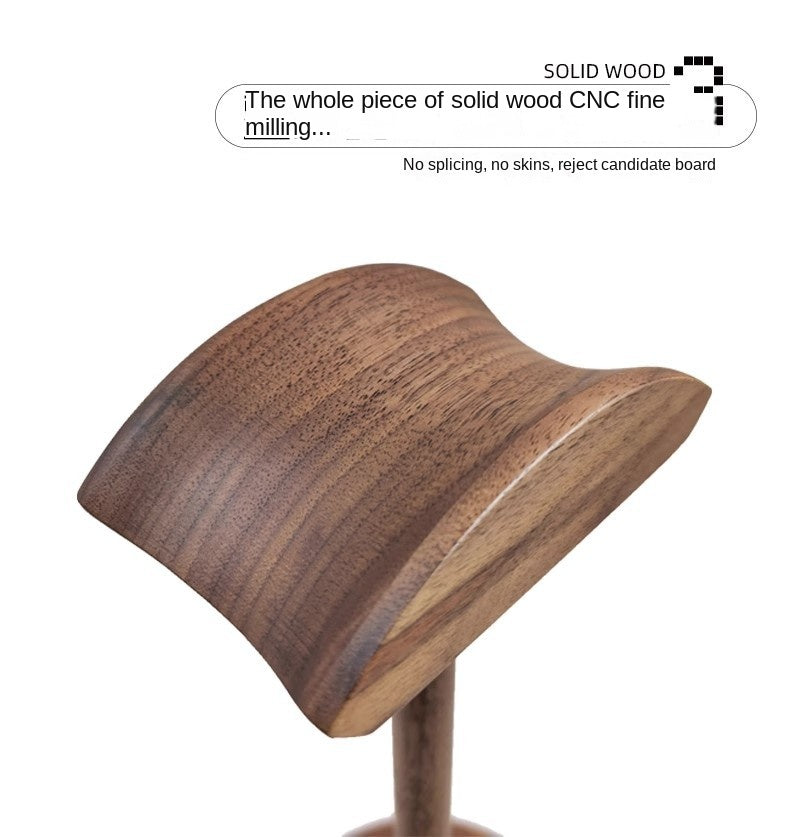 Wooden Headset Stand Desktop Earphone Rack