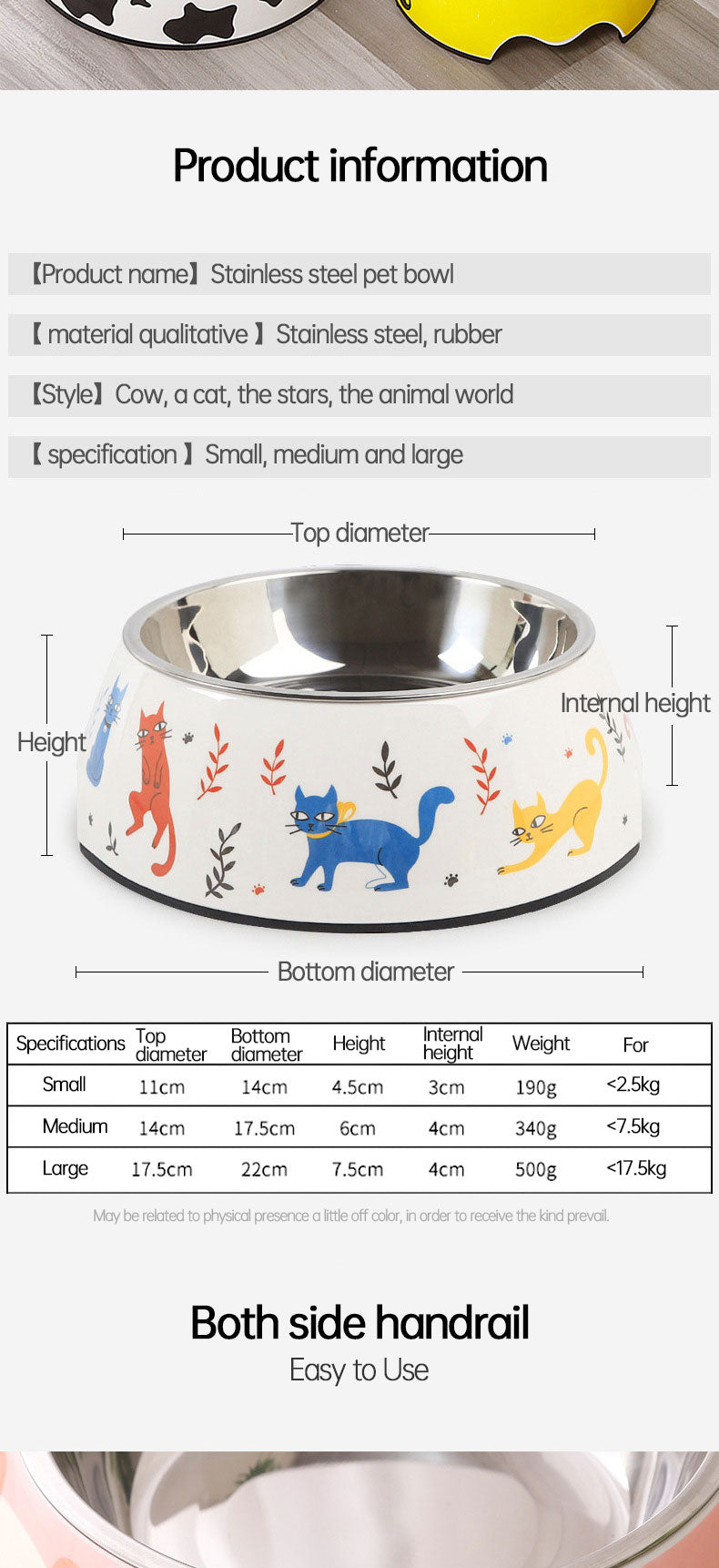 Stainless Steel Pet Food/Water Bowl