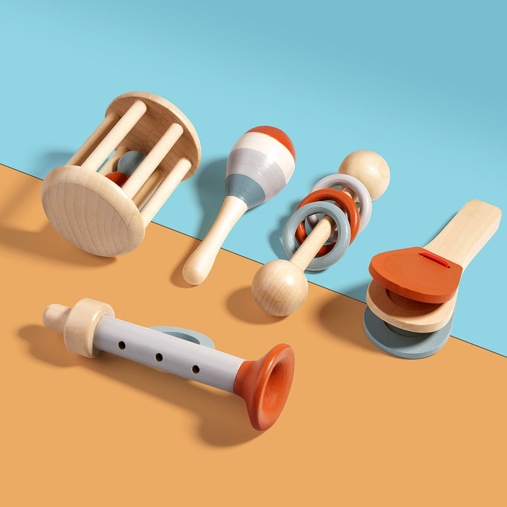 5-Piece Baby Musical Instruments Montessori Set