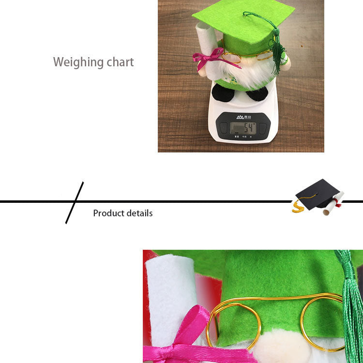 Graduation Gnome Doll Decoration (Bachelor Hat)