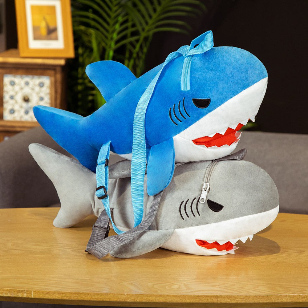 Plush Kids Backpack - Plush Shark