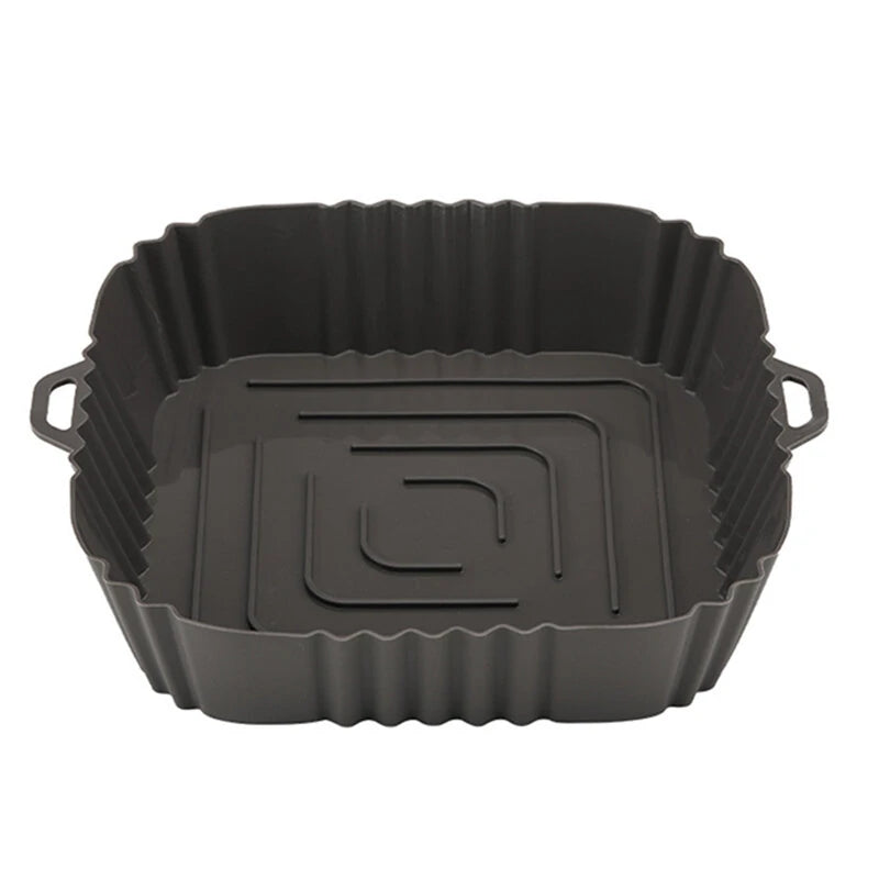 Square Silicone Air Fryer Liner with Handles