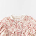 Muslin Newborn Romper / Onesie (ink-painting print)