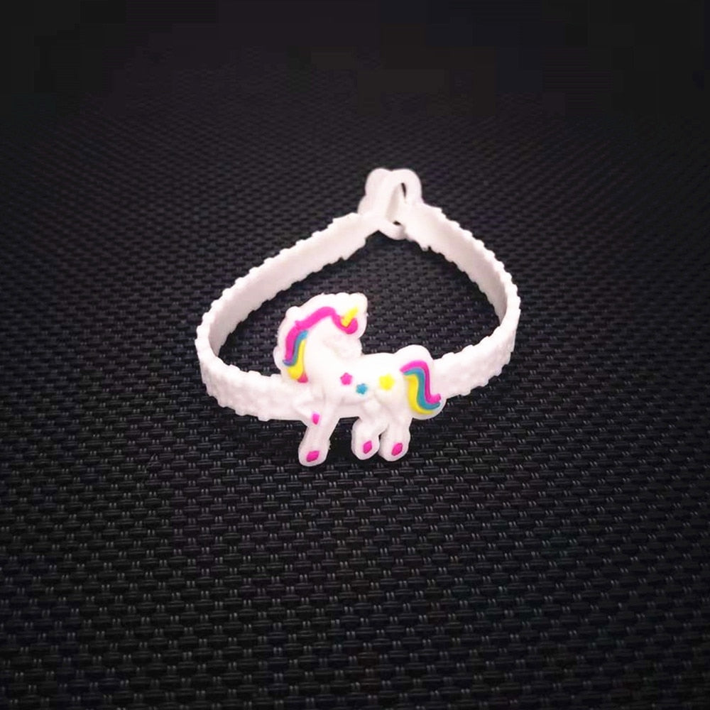 Unicorn Rubber Bangle Bracelets 10pk (Favor)
