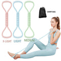 8-figure resistance band kit with carry bag