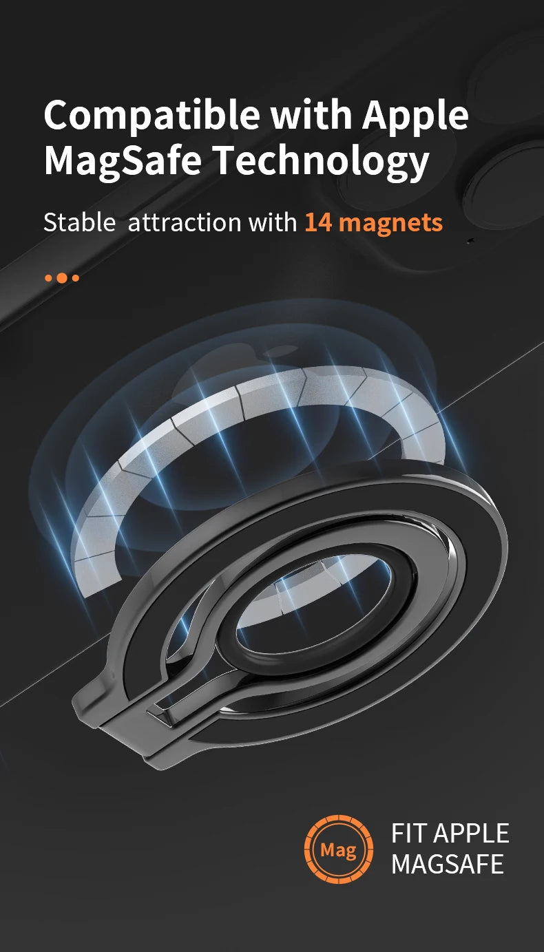 Finger Ring Holder/Rotating Grip Stand (Magnetic)