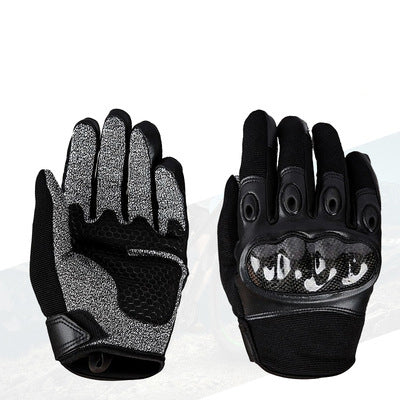 Full-finger field shooting gloves shown palm and back view