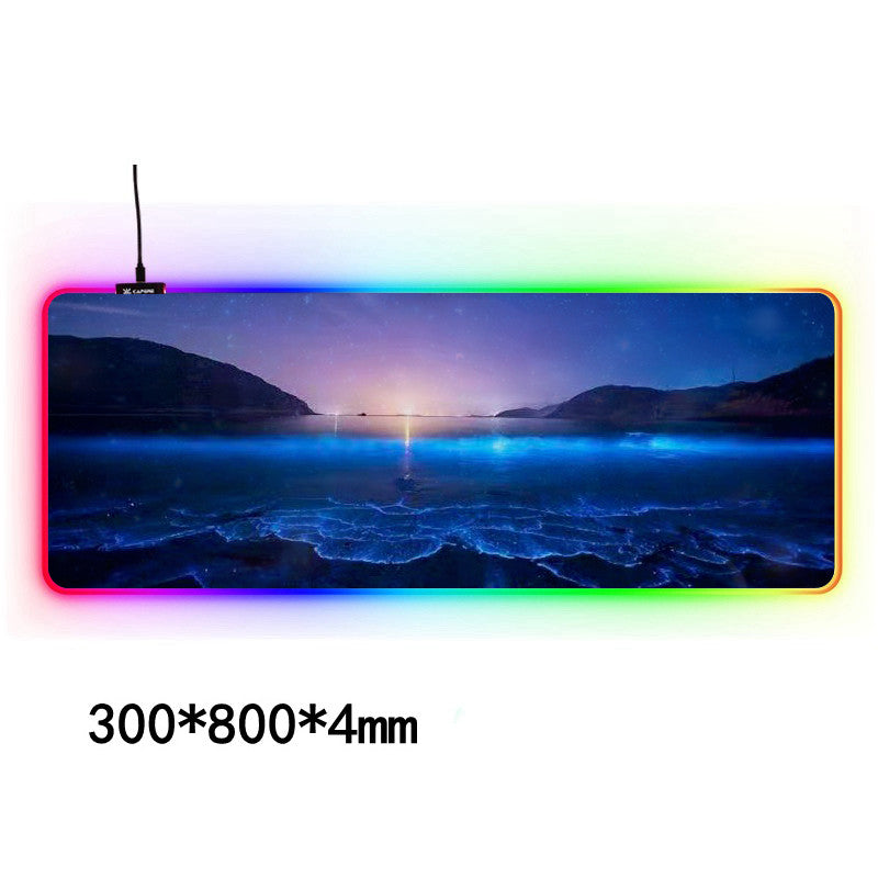 RGB LED Gaming Desk Mat extended size