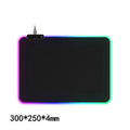 RGB LED Gaming Desk Mat glowing edge
