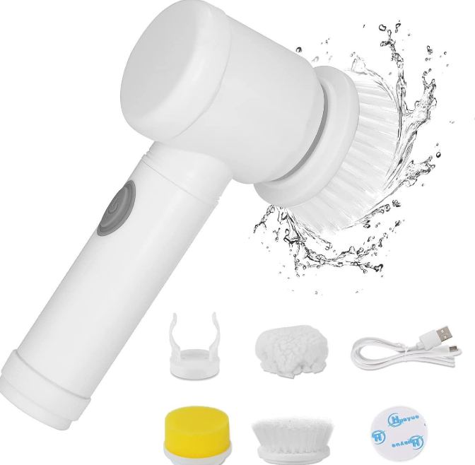 5-in-1 Electric Cleaning Brush USB Bathtub Brush
