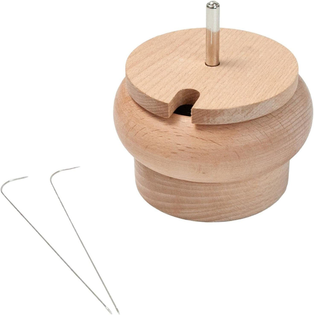 Wooden Bead Stringing Spinning Bowl Tool