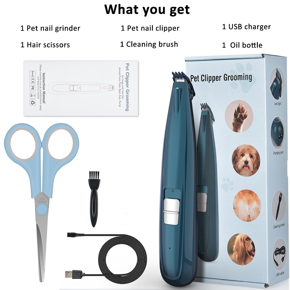 Cordless Pet Clippers (Rechargeable Trimmer)