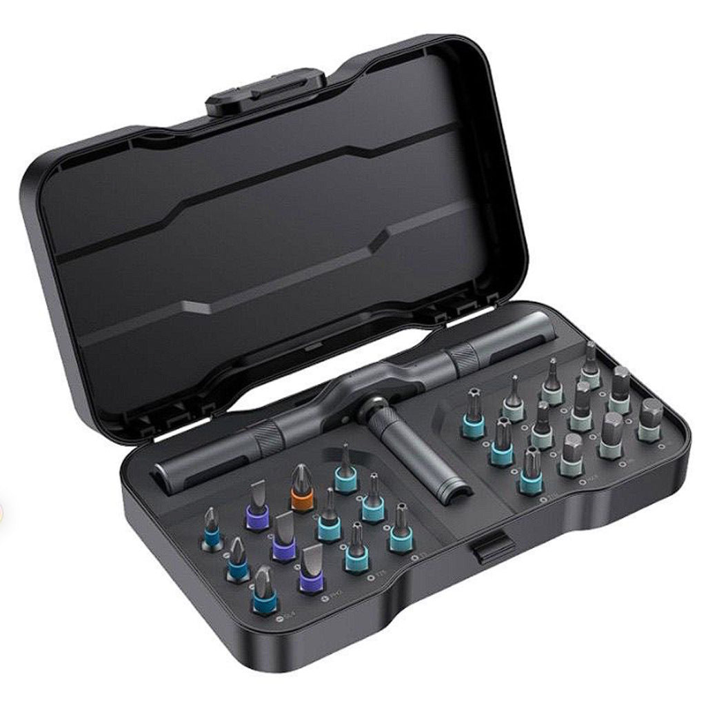 24-in-1 Ratchet Screwdriver Set (T-Type; S2 Steel)