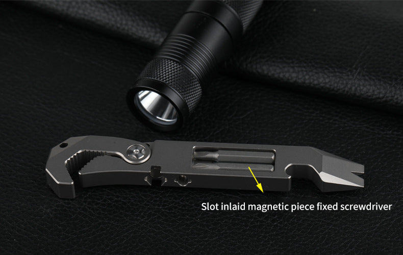 Titanium Alloy EDC Pocket Multi-Function Crowbar