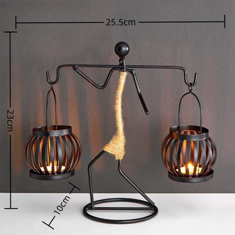 Wrought Iron Candle Holder European-Style