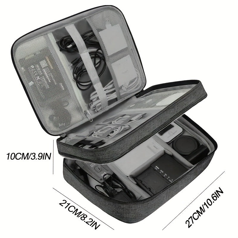 Waterproof Travel Cable Organizer Bag - USB/Charger Pou
