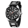 Chronograph Sport Watch blue and rose gold
