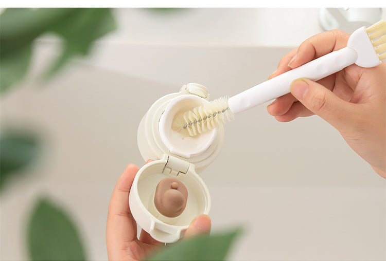 Double Head Cup Cleaning Brush Bottle/Can Lid