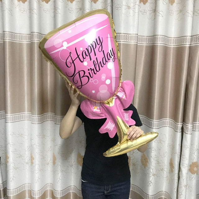 Champagne Goblet Shape Balloon (Adult Celebration)
