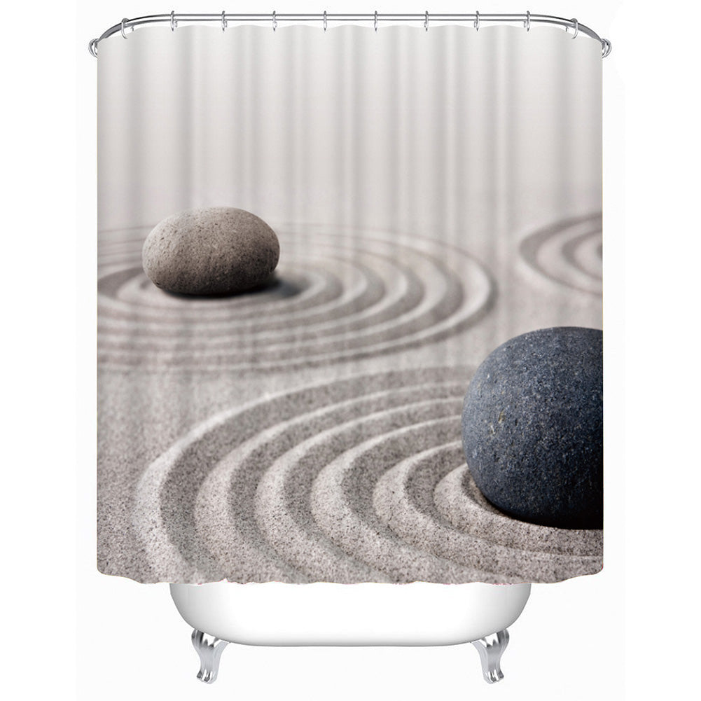 Sand & Stone Printed Shower Curtain