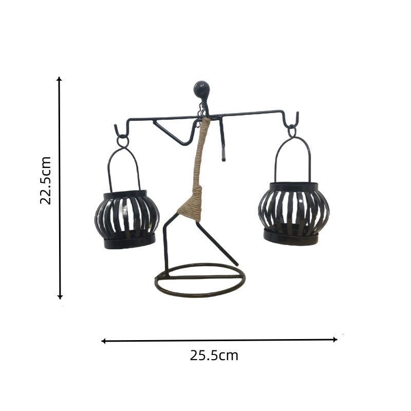 Wrought Iron Candle Holder European-Style