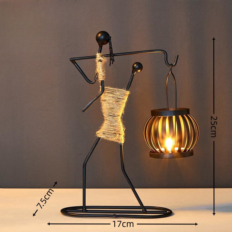 Wrought Iron Candle Holder European-Style