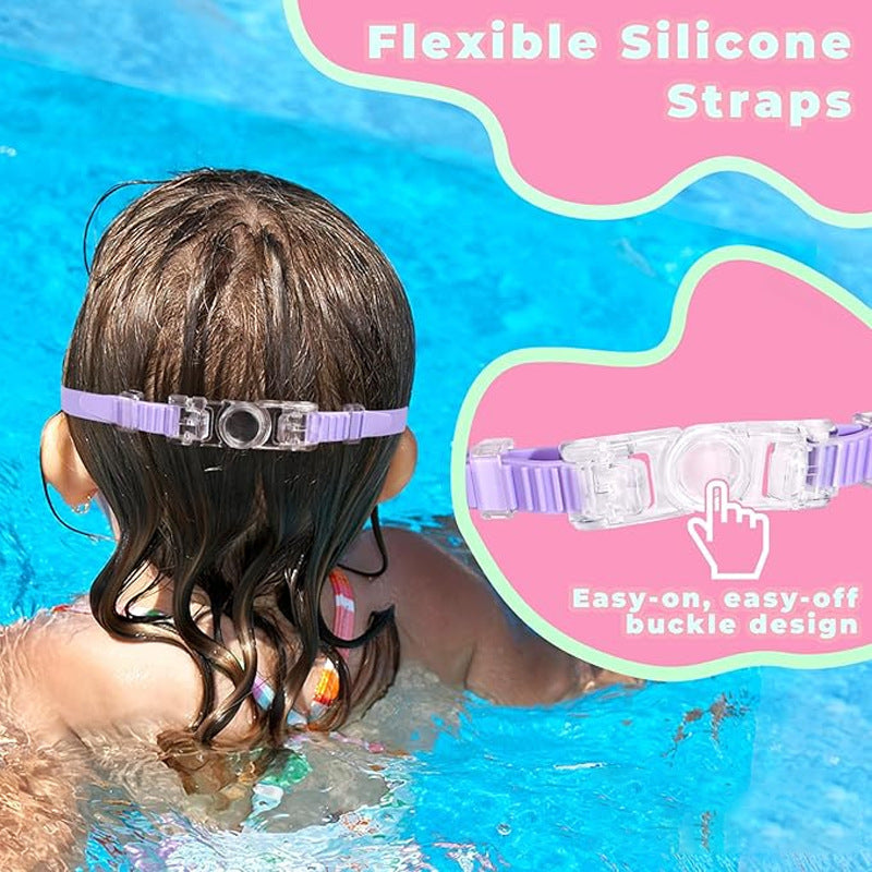 Children's Anti-fog Swimming Goggles w/ Earplugs