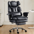 Reclining Office Chair with Retractable Footrest