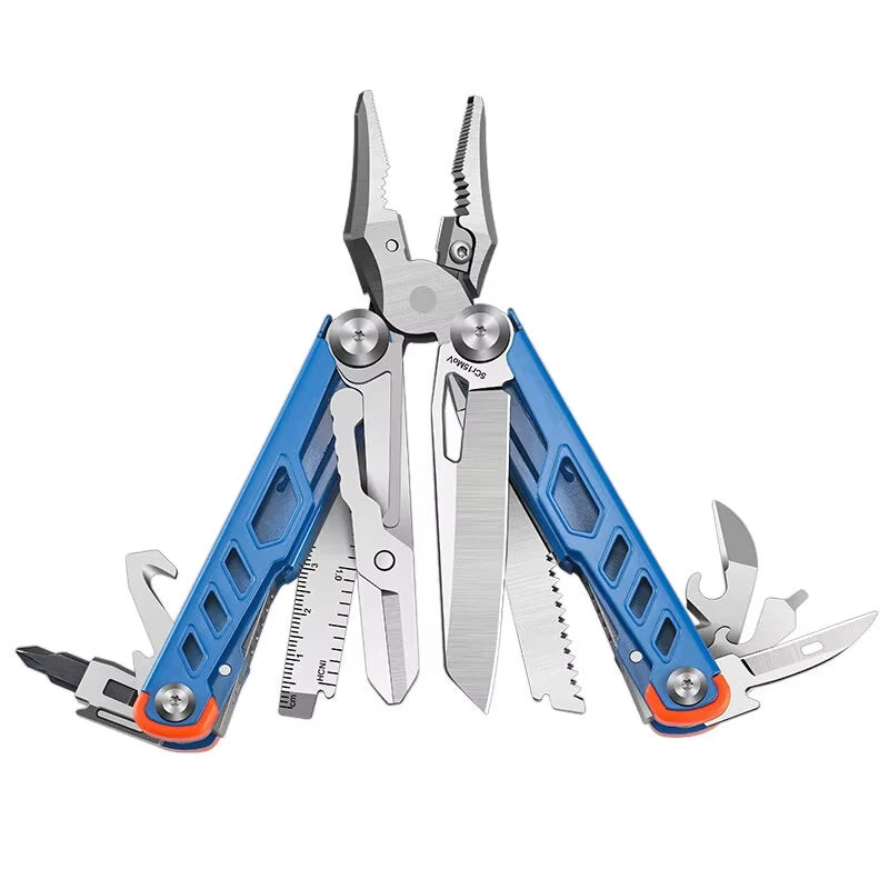 14-in-1 folding survival multi-tool