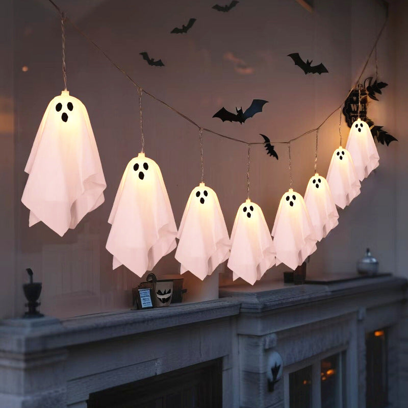 Halloween Ghost Lights 8-Mode Waterproof String