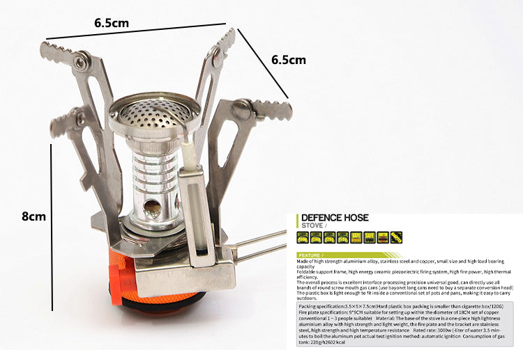 Camping Integrated Mini-Stove Electronic Ignition