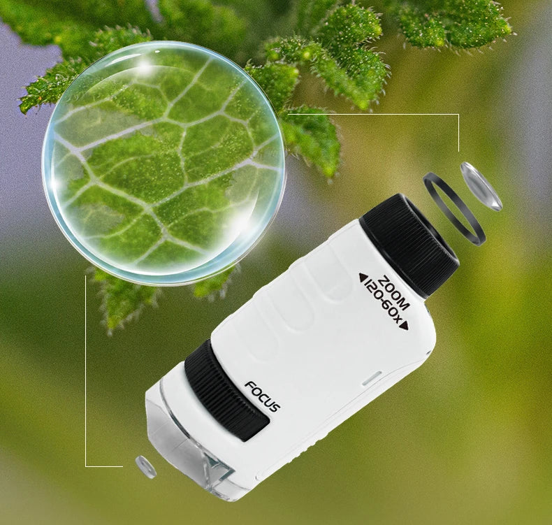 Pocket Microscope Kids Science Kit (LED)