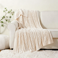Oatmeal Cable Knit Throw 130x170cm