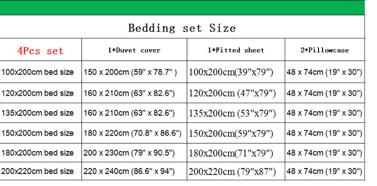 100% Cotton Nordic Bedding Set 4pc (geometric)