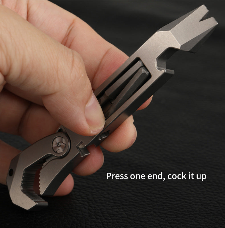 Titanium Alloy EDC Pocket Multi-Function Crowbar