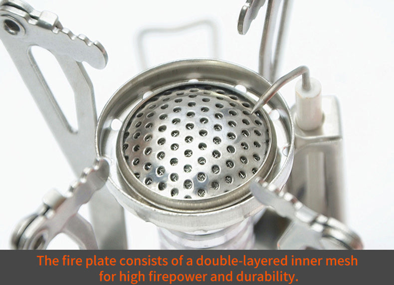 Camping Integrated Mini-Stove Electronic Ignition