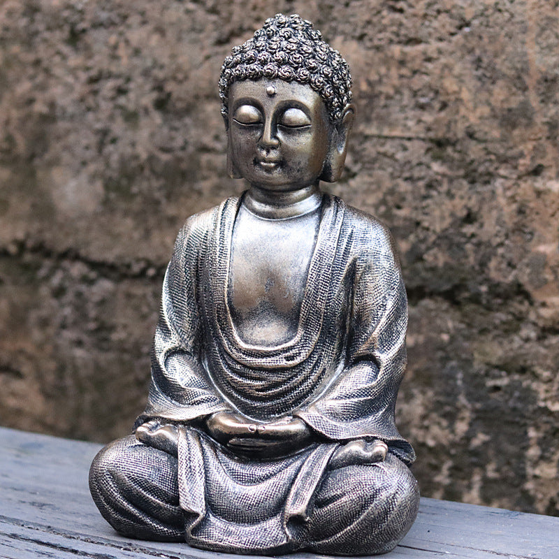 Zen Buddha Meditation Statue detail