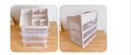Ins Girl Heart Plastic Drawer Organizer
