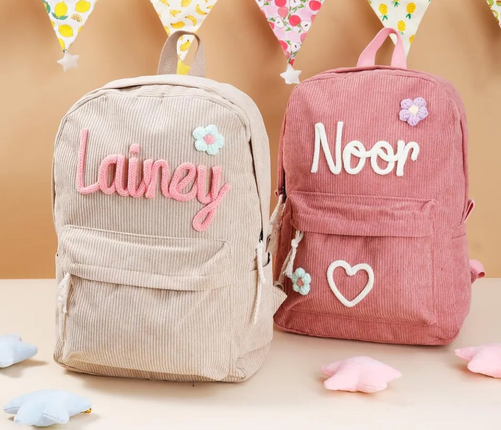 Etsy Corduroy Backpack (customizable)