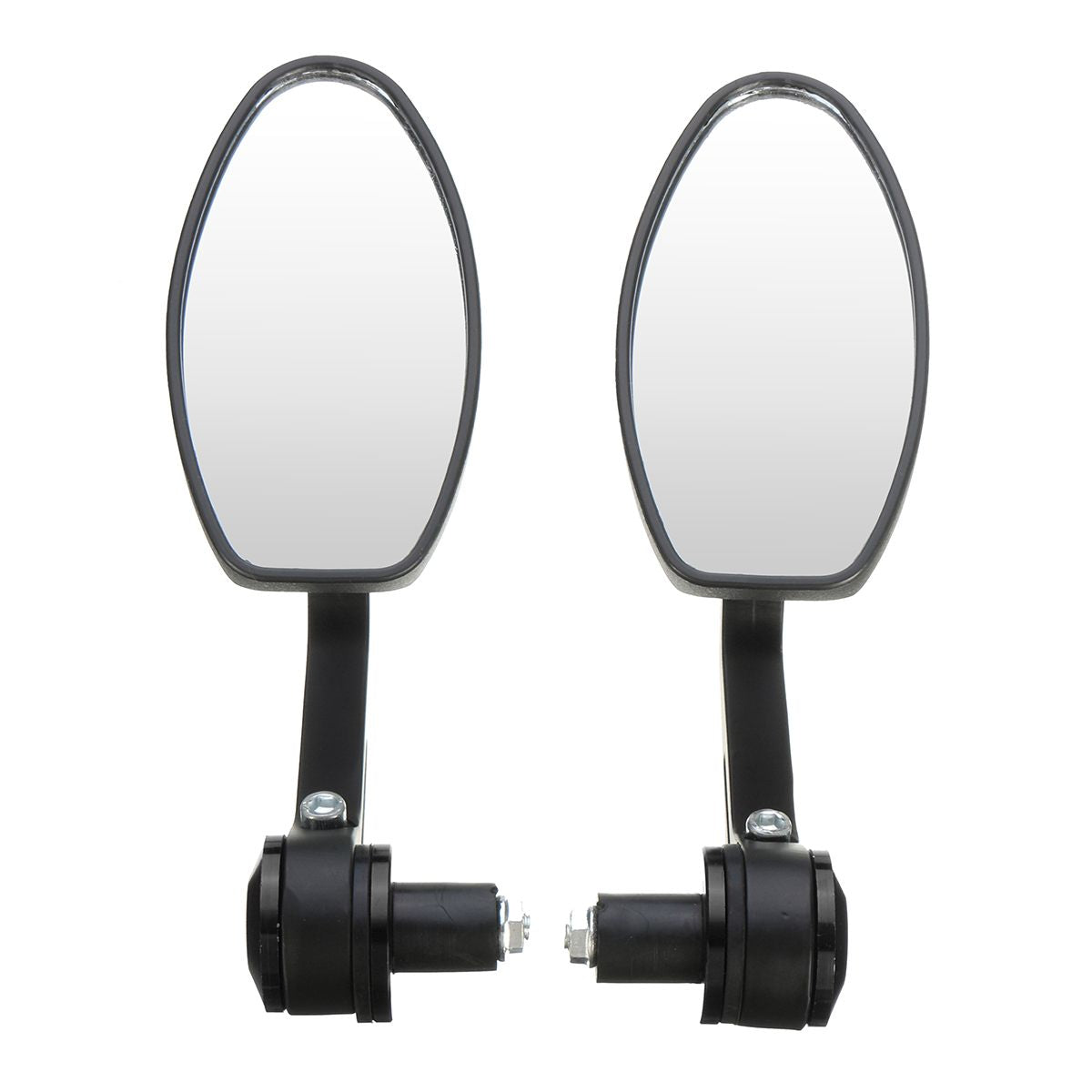Motorcycle CNC Bar-End Rearview Mirrors Pair