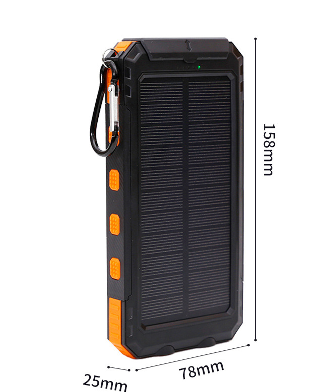 Solar Power Bank 20000mAh with Compass