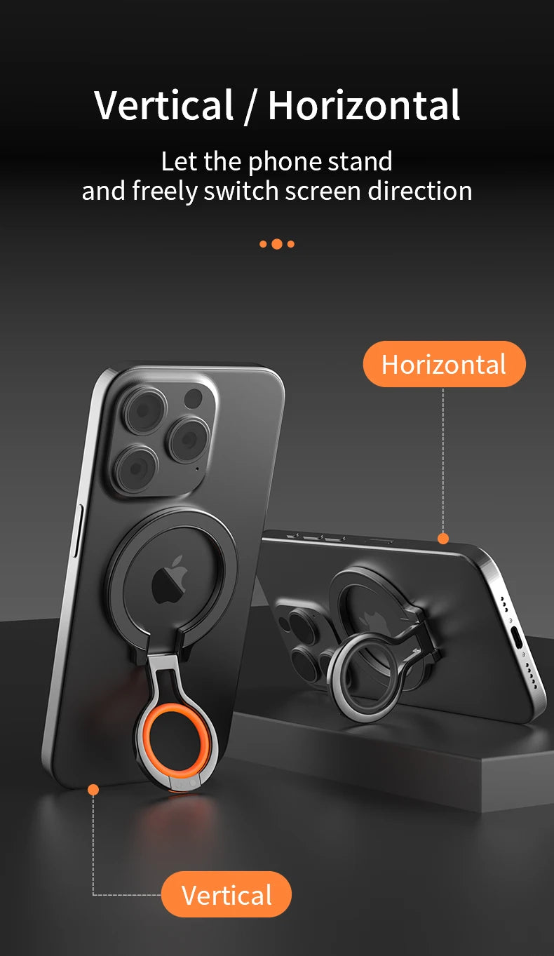 Finger Ring Holder/Rotating Grip Stand (Magnetic)