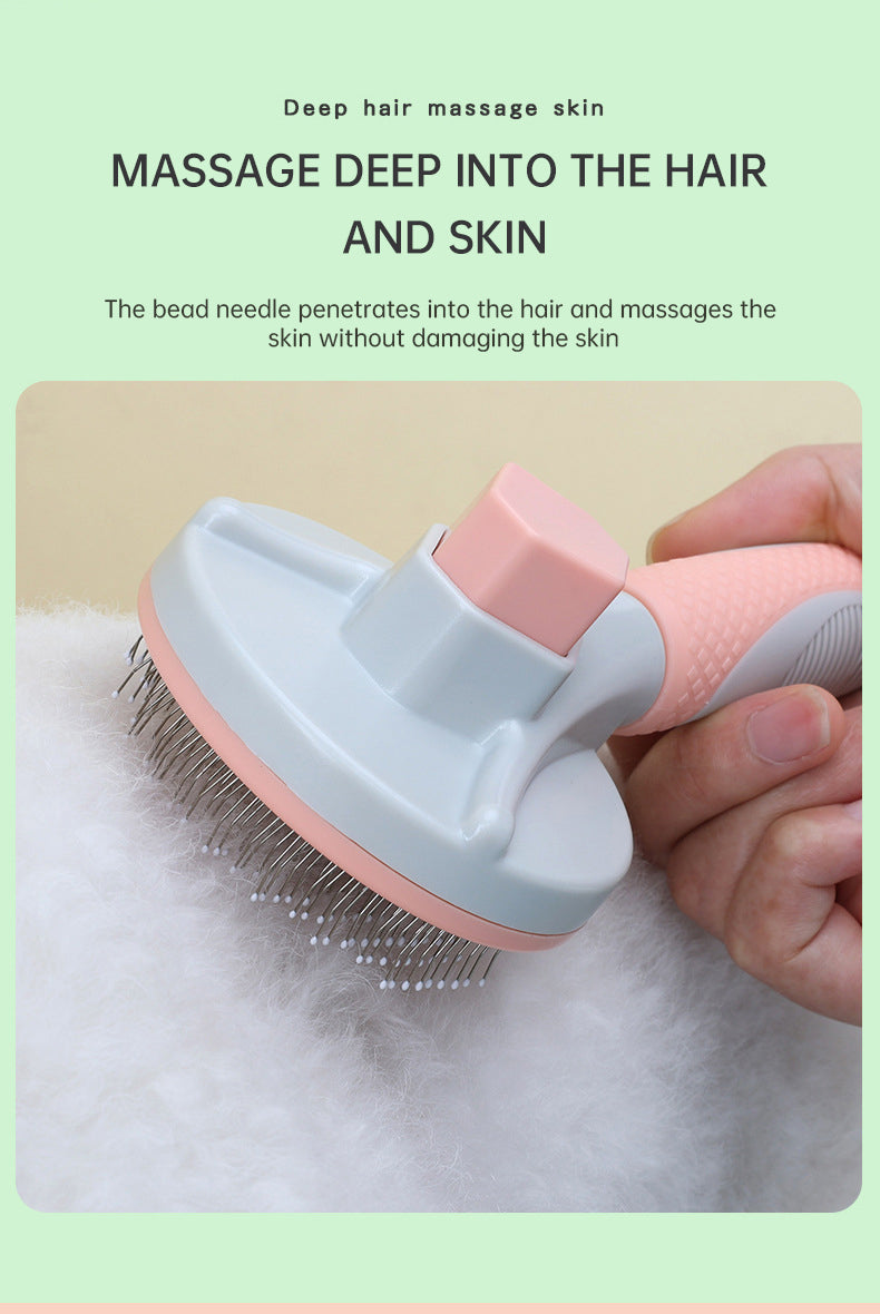 Pet Grooming Self-Cleaning Slicker Brush (Manual)
