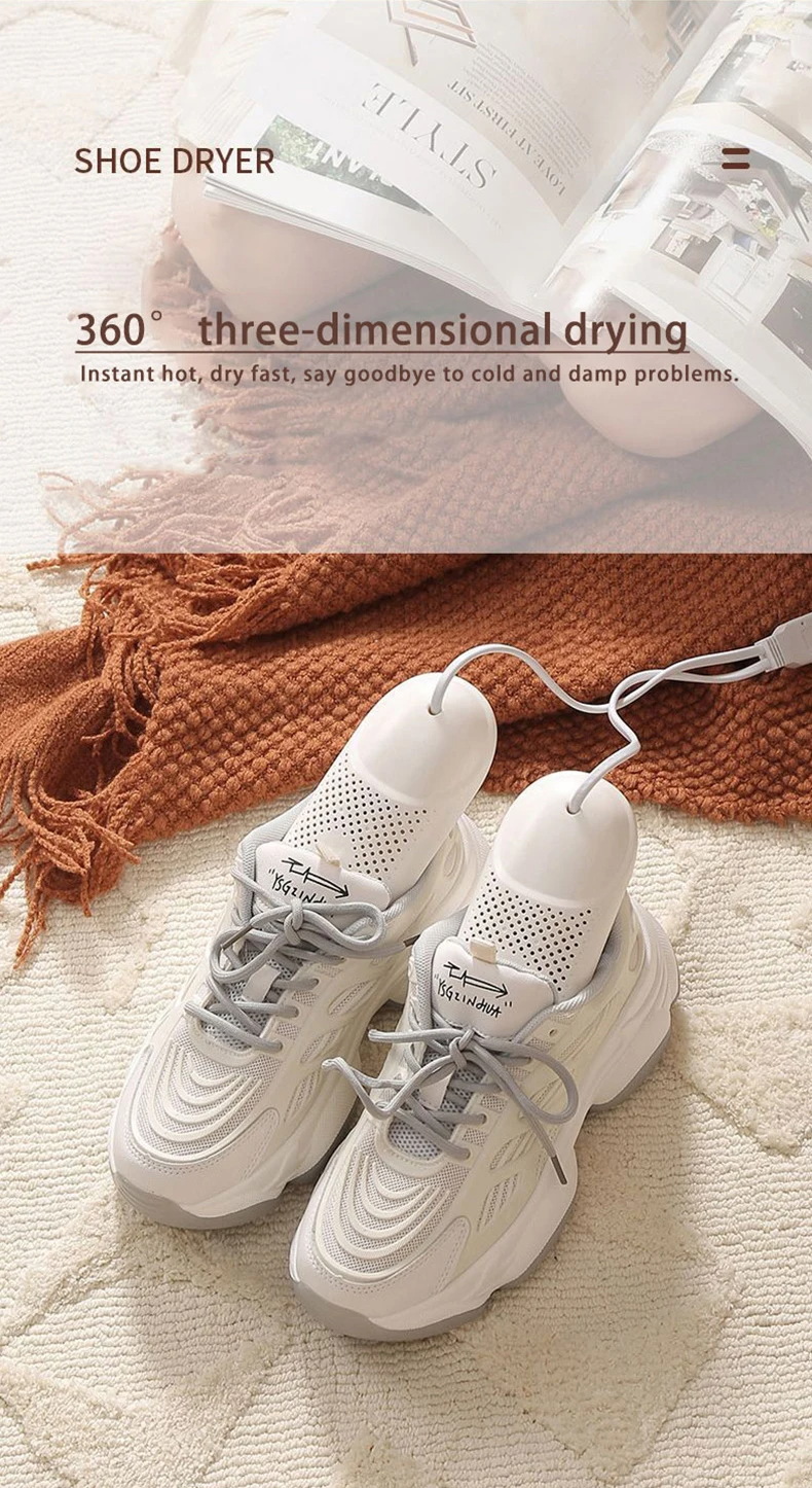 Portable Shoe Dryer Freshener Device 110V/220V UV