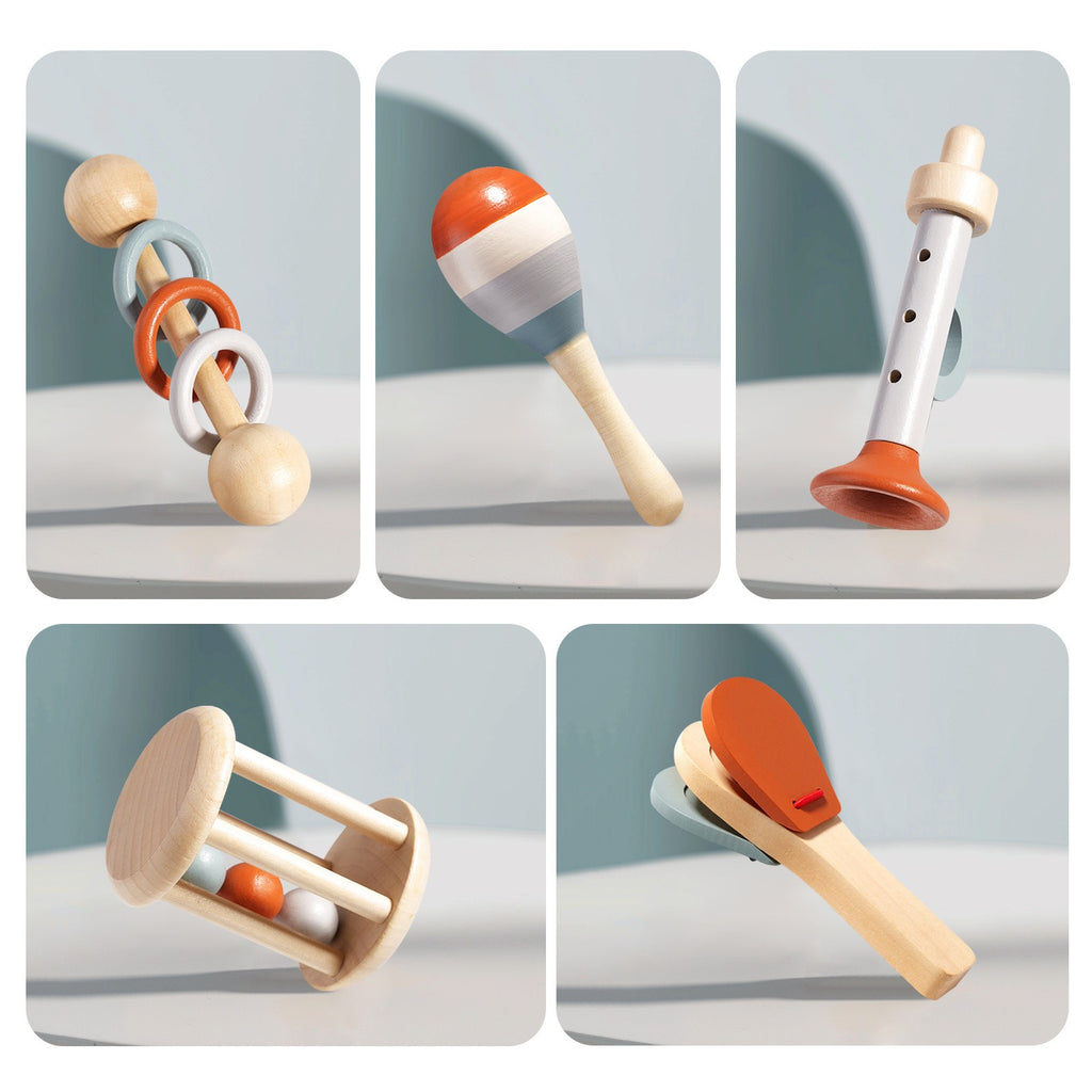 5-Piece Baby Musical Instruments Montessori Set