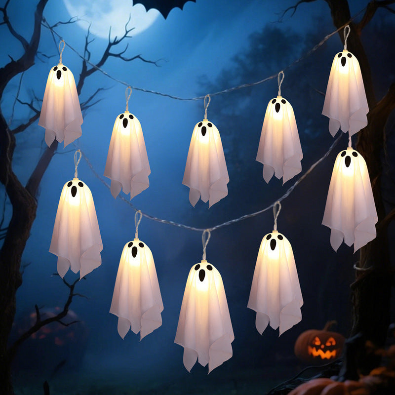 Halloween Ghost Lights 8-Mode Waterproof String