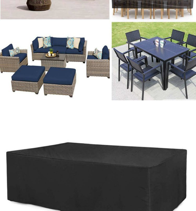 Dust Cover for Outdoor Furniture Oxford Fabric