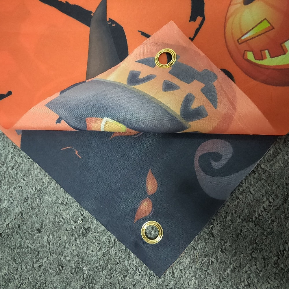 250x48cm Halloween Bloody Bat/Pumpkin Backdrop Banner