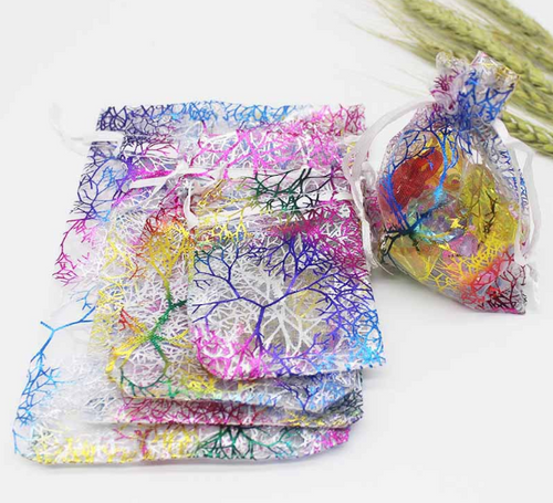 100pcs Organza Drawstring Favor Pouches