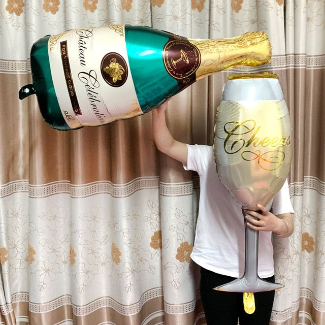 Champagne Goblet Shape Balloon (Adult Celebration)